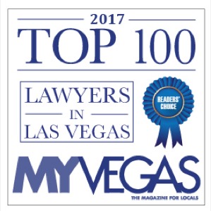 Top 100 Lawyers in Las Vegas, Vegas Magazine, 2017